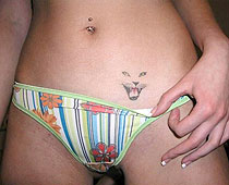 Tattoo n cute panty